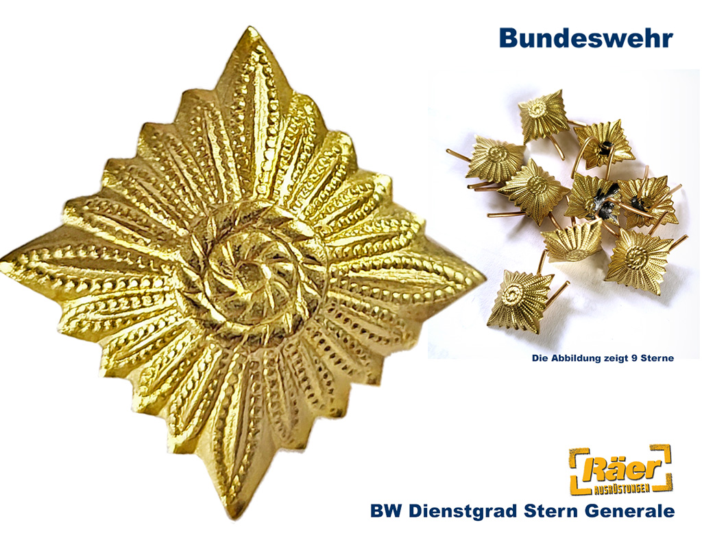 BW Dienstgrad "Stern"  f. Schulterklappe, gold   A
