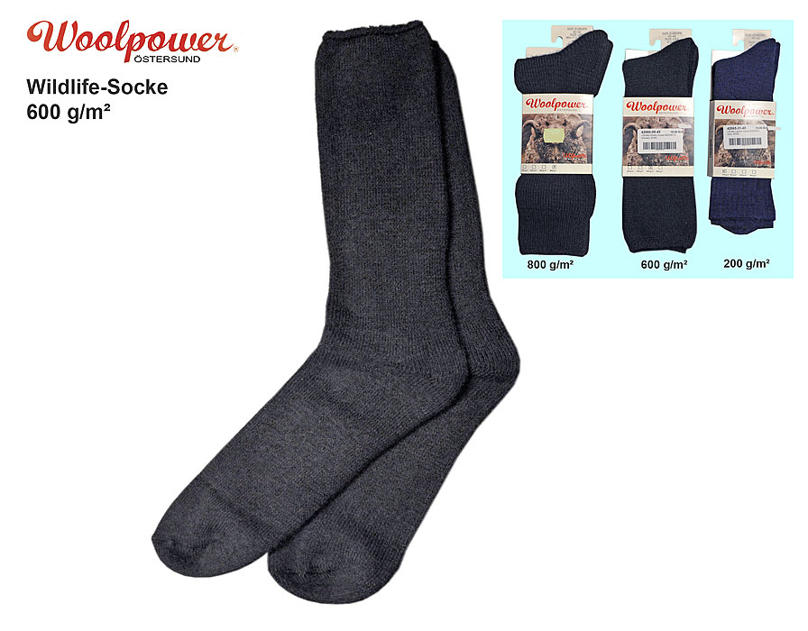 Woolpower Wildlife Socke, 600 g/m²    A