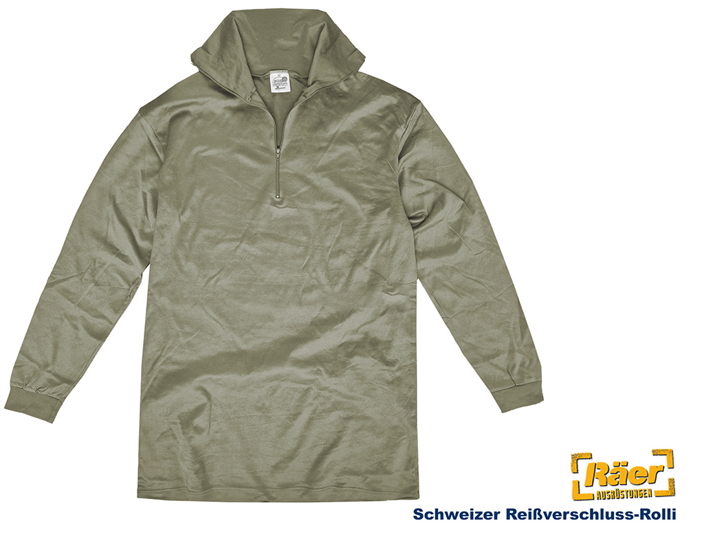 Schweizer Reißverschlussrolli, oliv    A/B