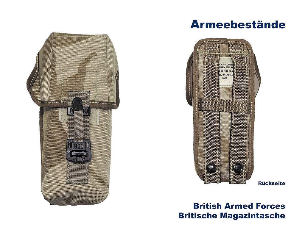 Britische Magazintasche Steckverschluss, Molle A/B