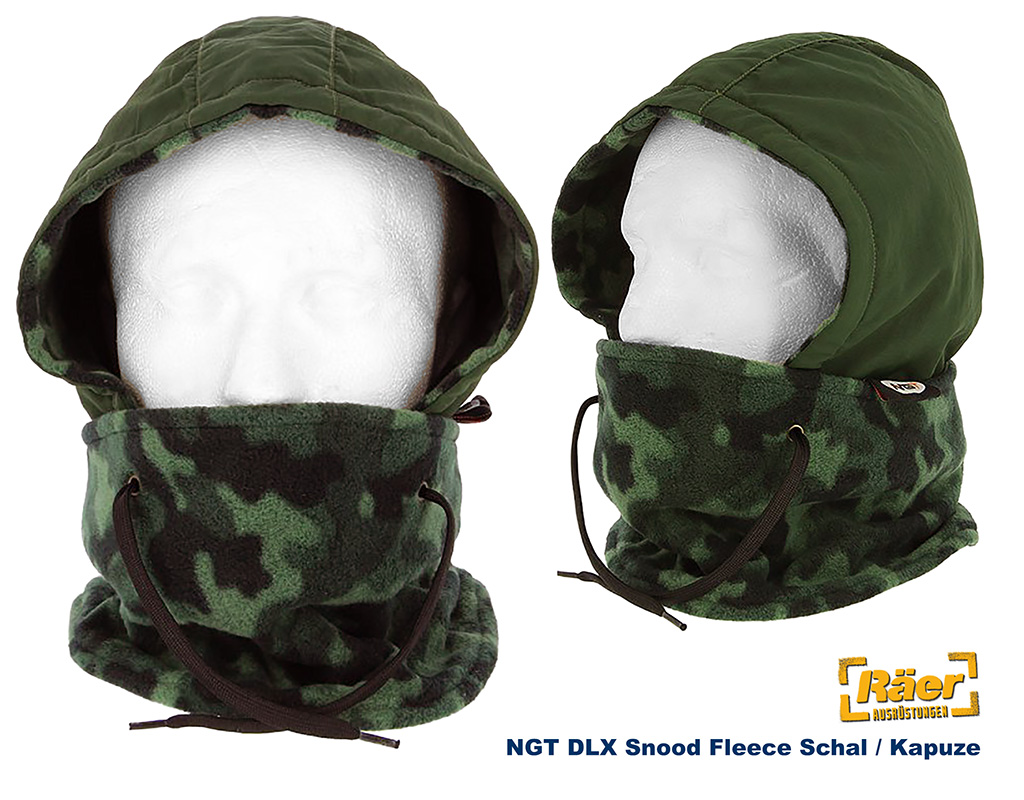 NGT DLX Snood - Fleeceschal mit Kapuze     A/B