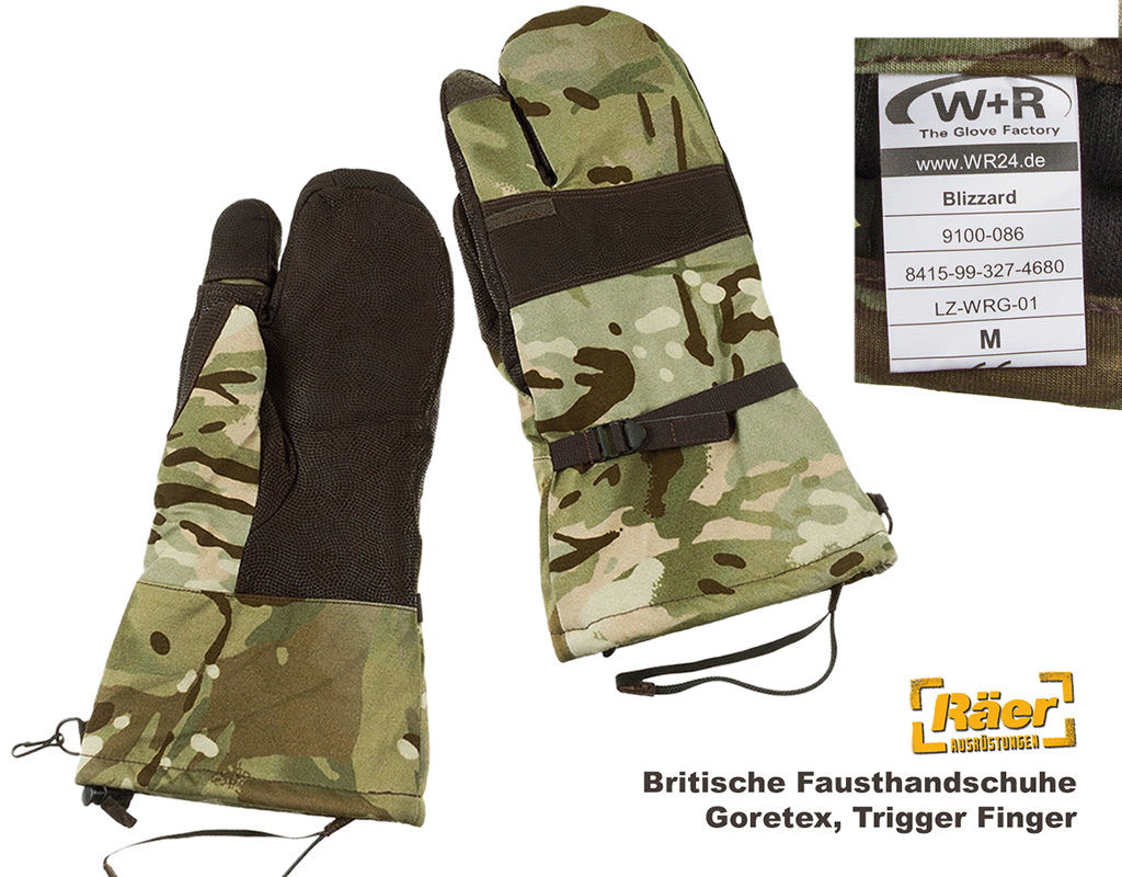 Britische Fausthandschuhe Gore m.Triggerfinger A/B