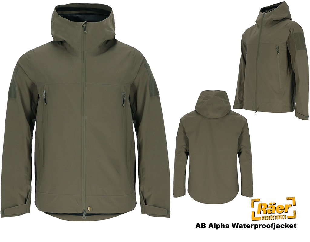 Alpha Waterproof Jacke, Hochleistungs-Regenjacke A