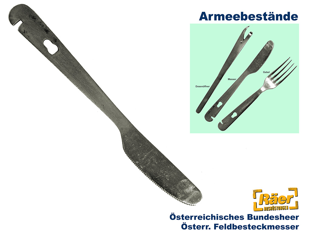 Österreichisches Feldessbesteck-Messer    B