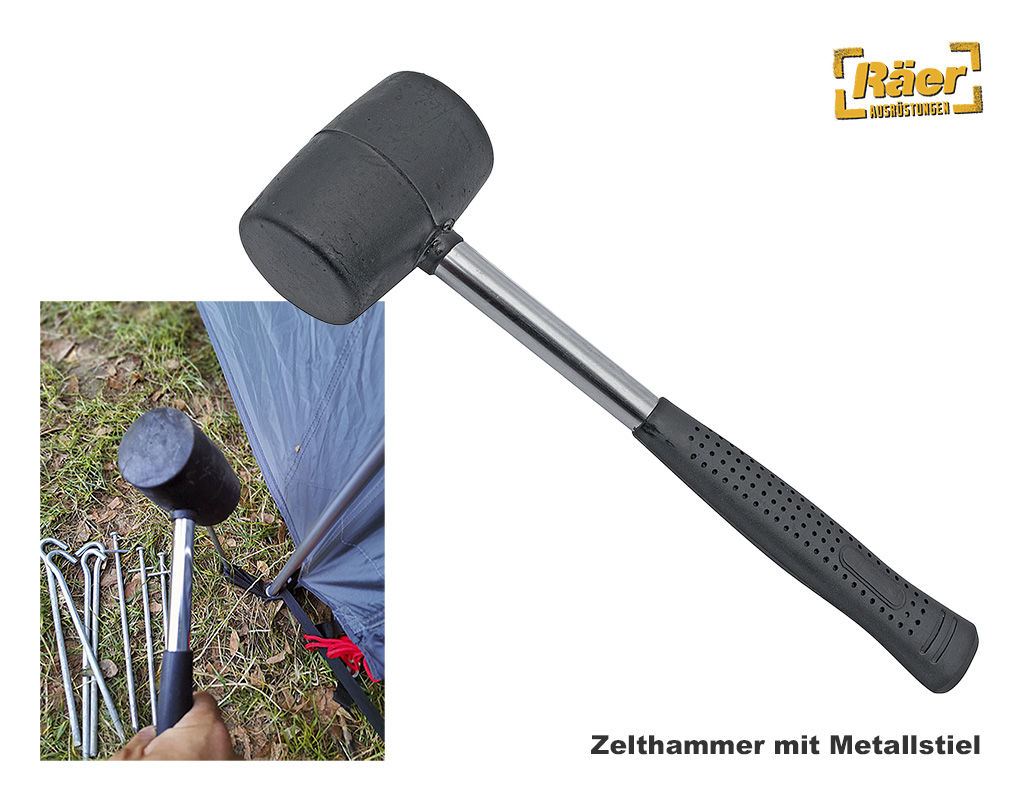 Zelthammer, Hartgummi, 30 cm    A