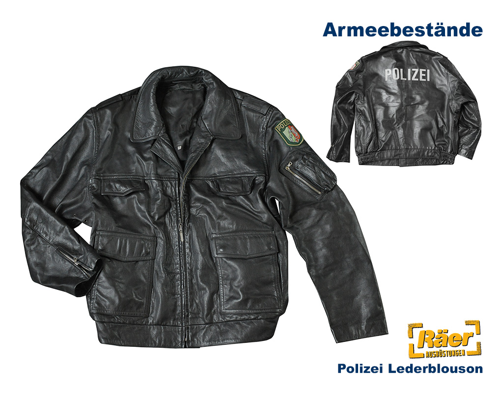 Polizei Lederjacke - Lederblouson    B