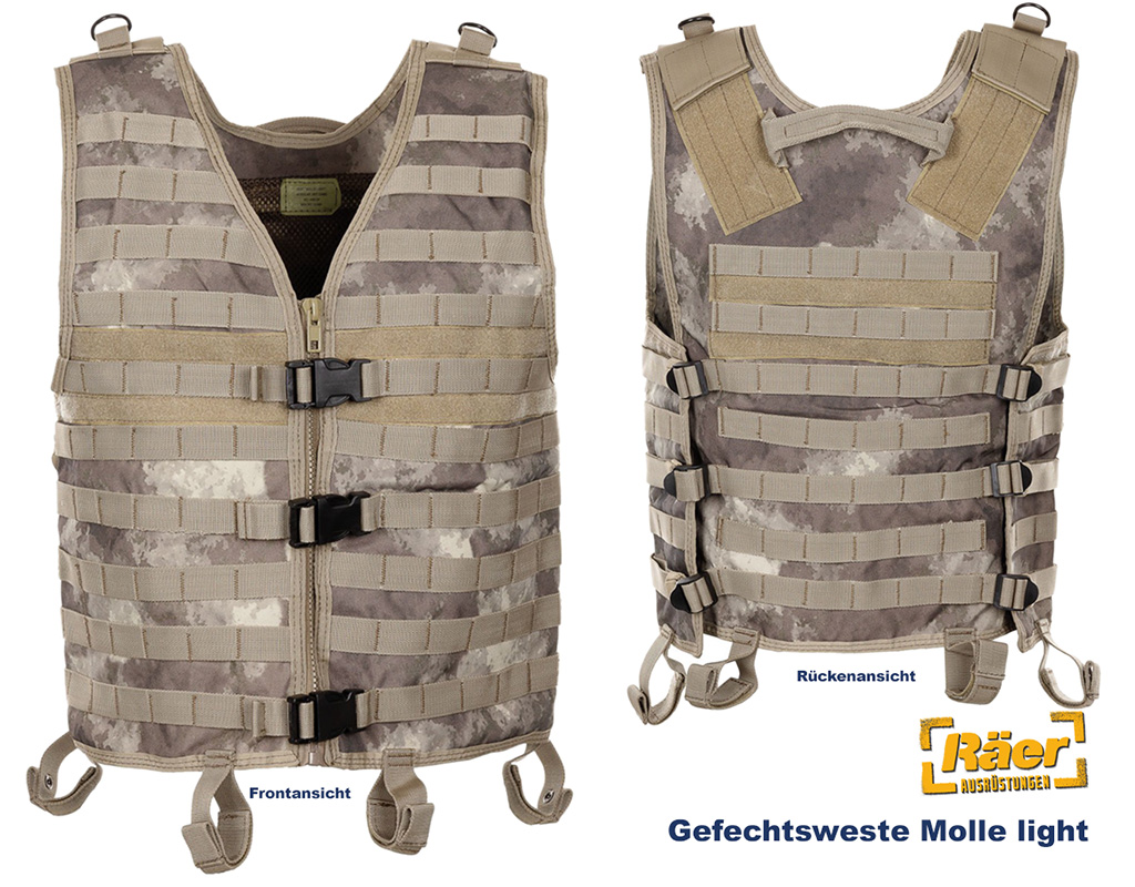 Gefechtsweste Molle light, Modular System    A