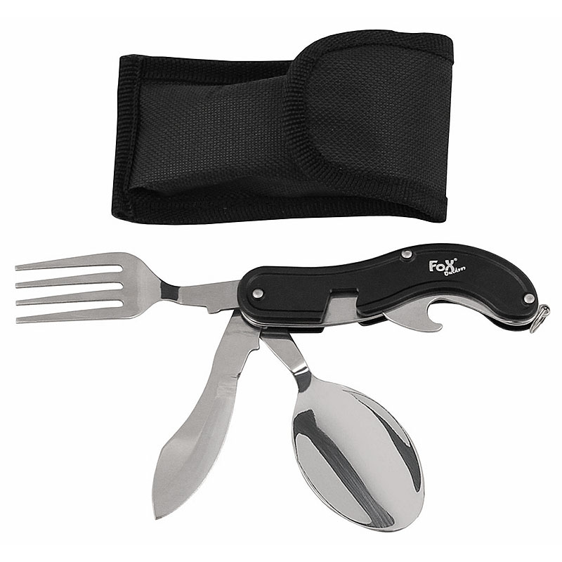 Taschenmesserbesteck 4 in 1, teilbar    A