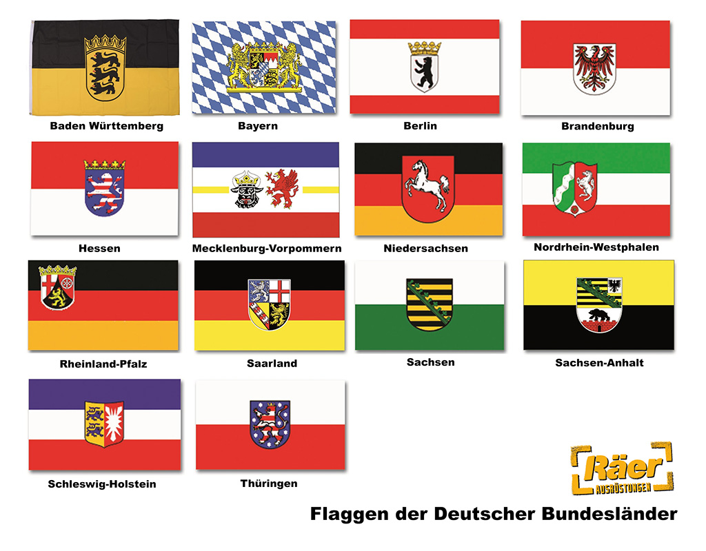 Flagge, Deutsches Bundesland 90 x 150 cm, PES  A