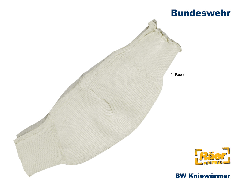 BW Kniewärmer, Wolle, rohweiß    A/B