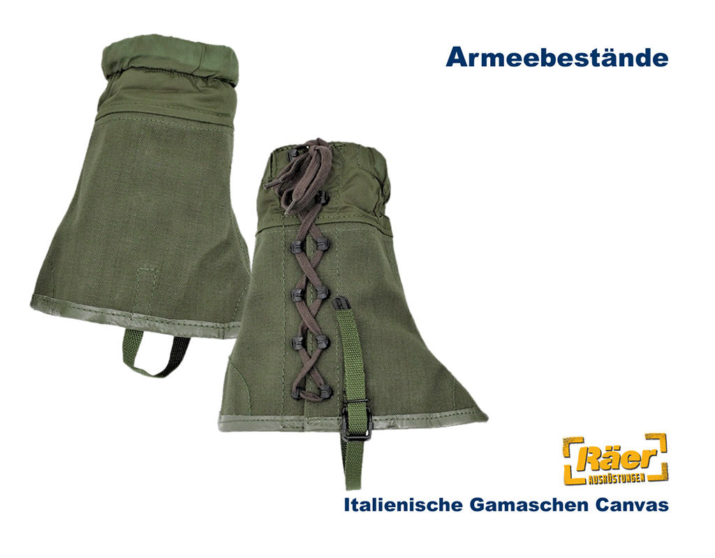 Italienische Gamaschen Canvas    A/B