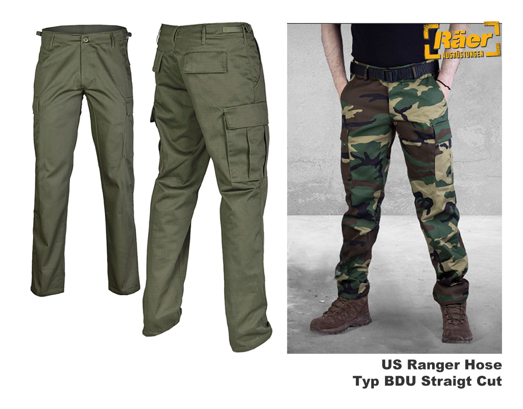 US Ranger Hose Typ BDU Straight Cut    A