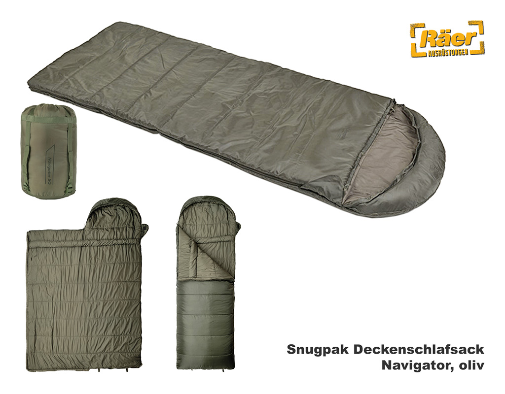 Snugpak Schlafsack Navigator, oliv    A