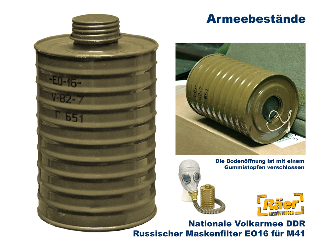 NVA Maskenfilter EO16 groß für M41    A/B