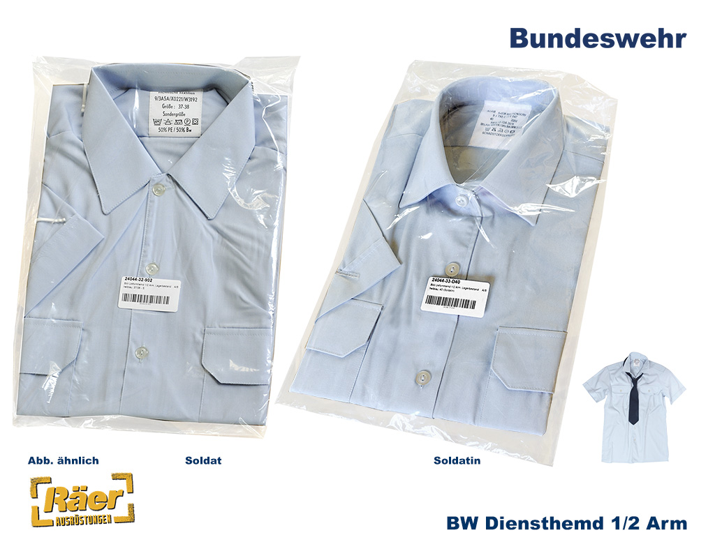 BW Uniformhemd 1/2 Arm - Kurzarm     A/B