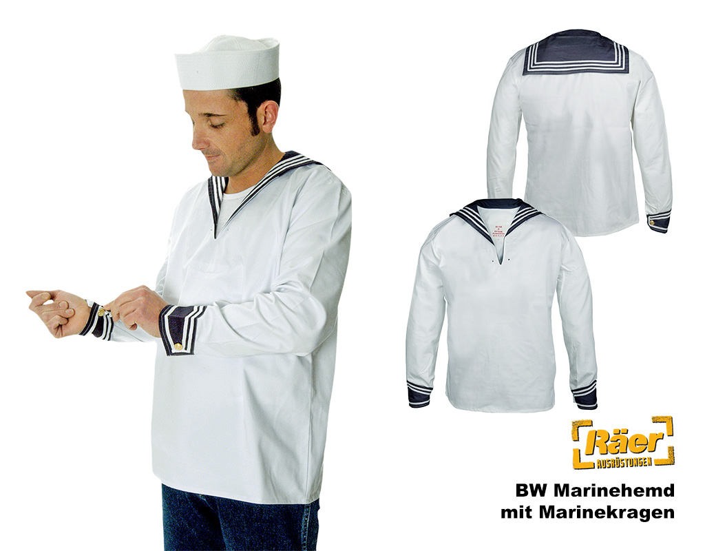 Deutsches Marinehemd (Matrosenhemd) Baumwolle... A