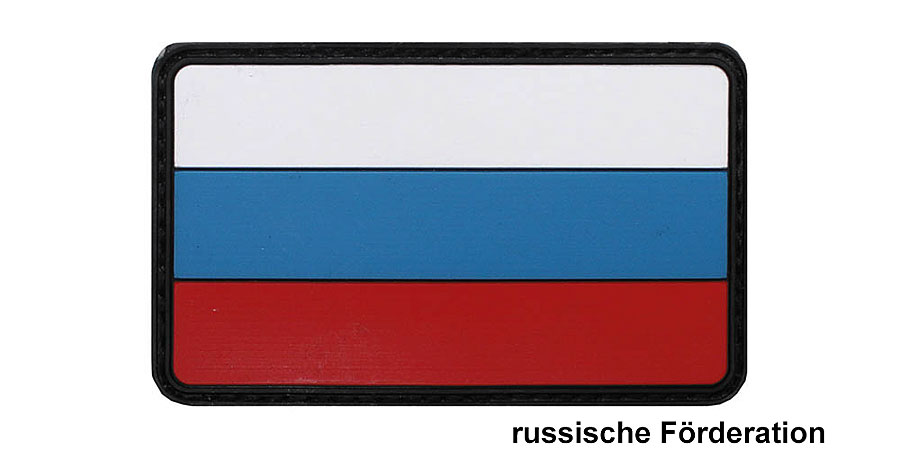3D Klettabzeichen Flagge 8x5 cm, bunt... A