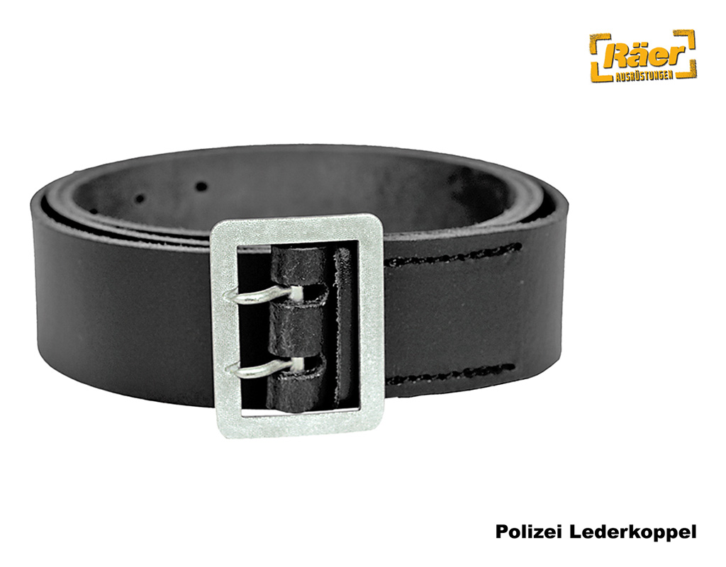 Polizei Ledergürtel 45 mm, 2-Dorn-Schnalle    A