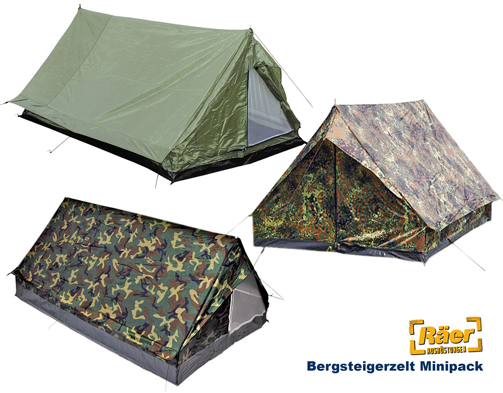 Bergsteigerzelt 2 P. Minipack A