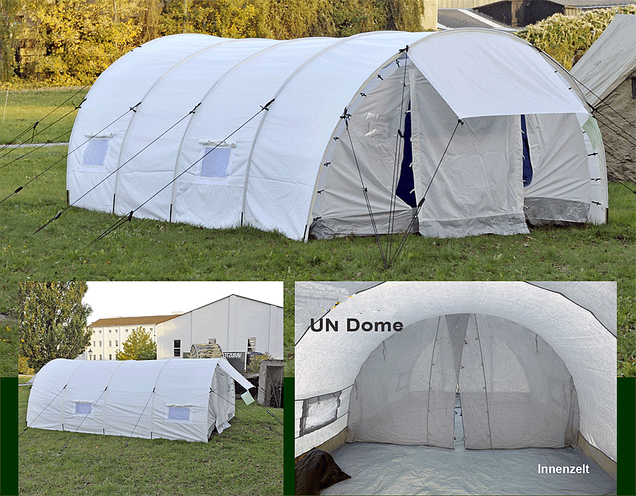 UN Unterkunftszelt Dome, 3,45 x 5,5  m     A