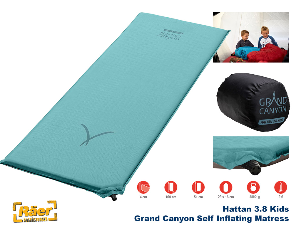 Grand Canyon Thermomatte Hattan 3.8 Kids, blau   A