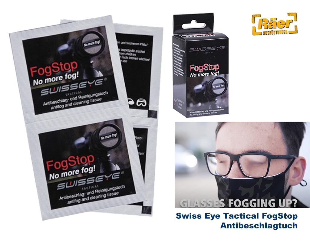 Swiss Eye Tactical Fog Stop Brillentücher     A