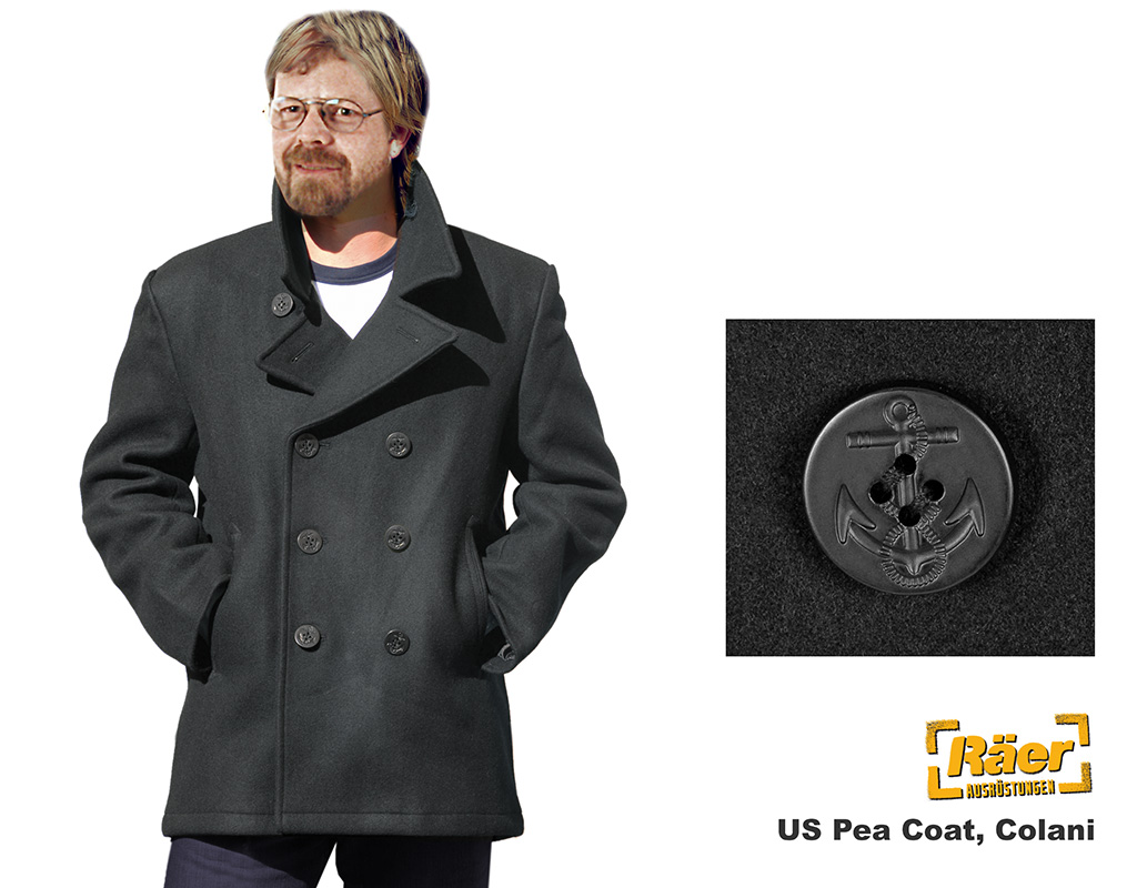 US Marinejacke Wolltuch - Colani, Pea Coat    A