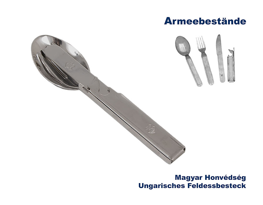 Ungarisches Feldessbesteck, 4-teilig    A