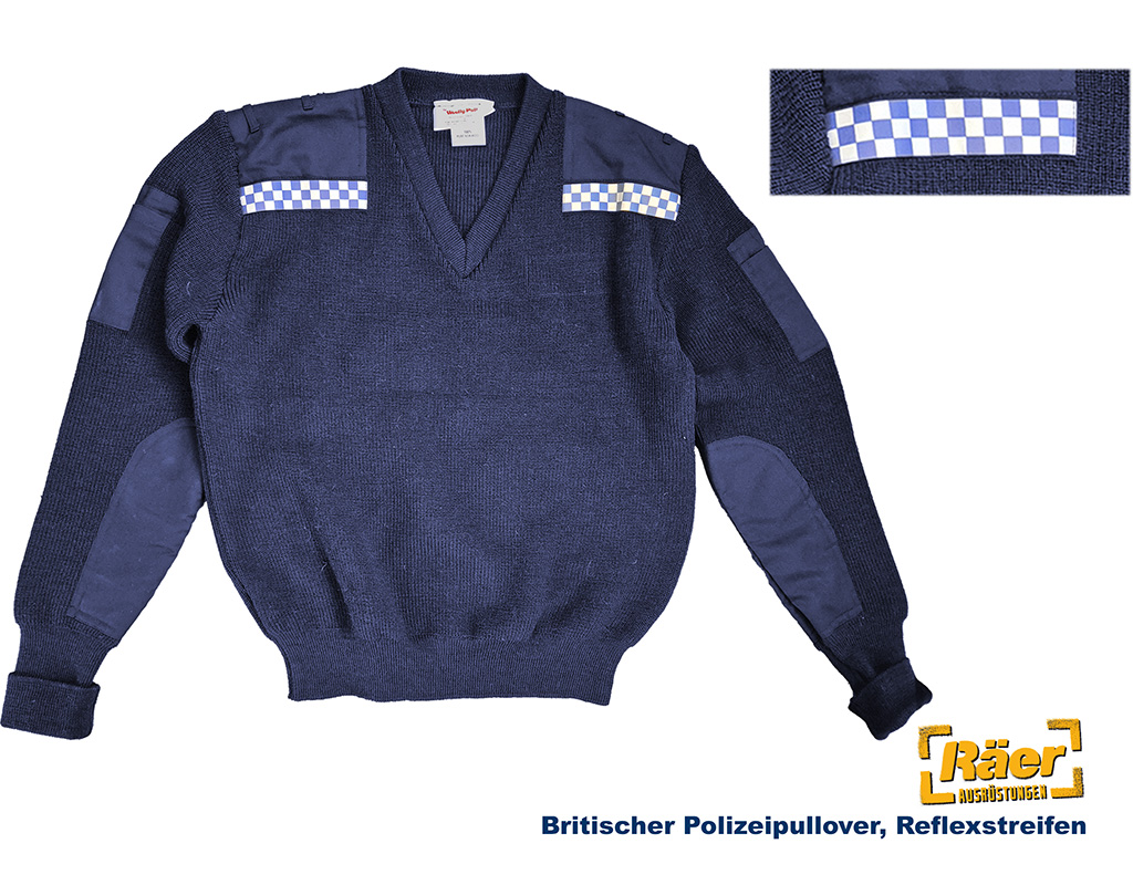 Britischer Pullover, Polizei, V, Reflex    A/B