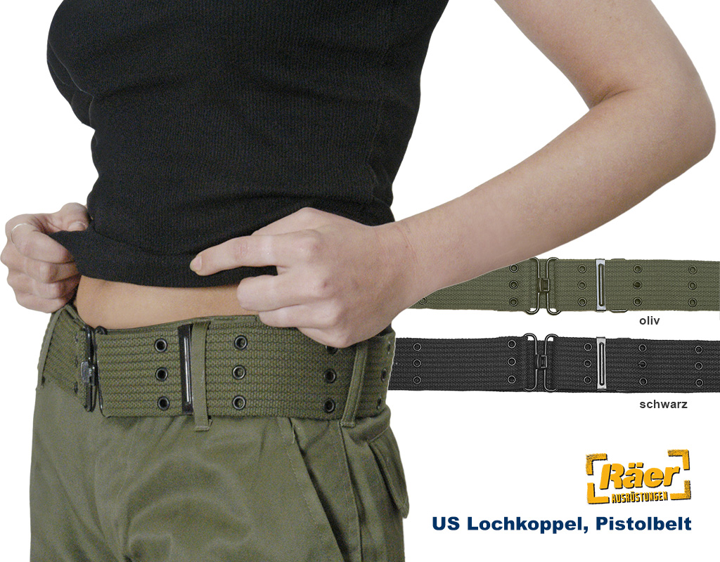 US Lochkoppel "Pistolbelt" 55mm    A