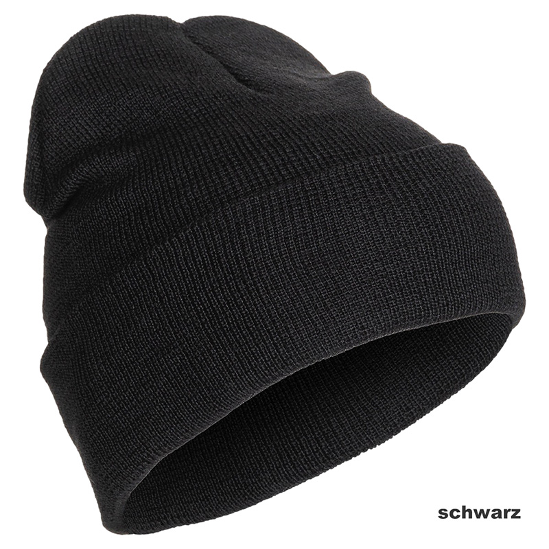 Rollstrickmütze, 100 % Schurwolle    A