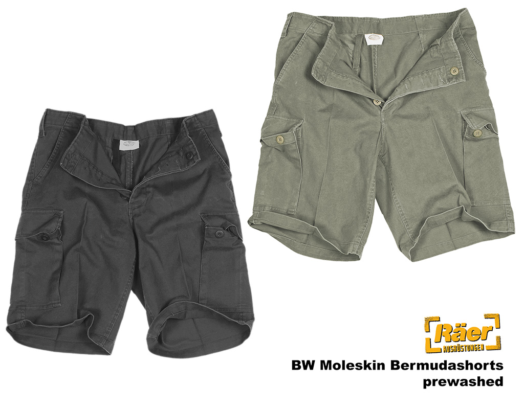 BW Moleskin Bermuda Shorts, Stonewash    A