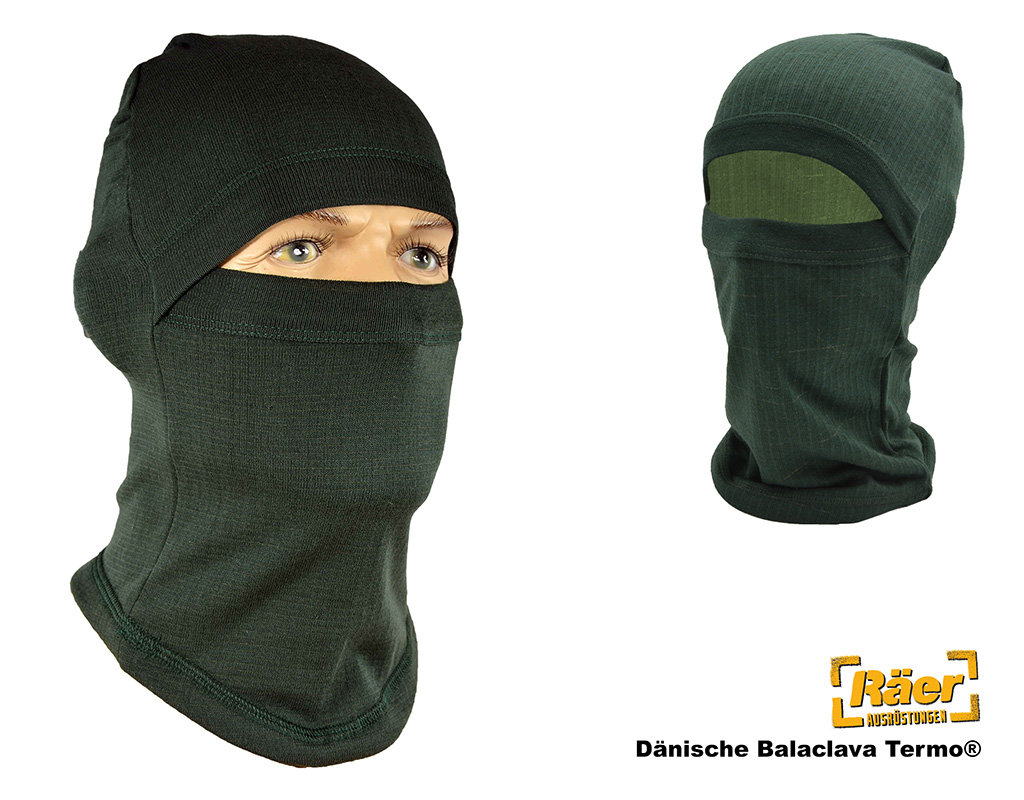 Dänische  Balaclava Termo®, Sturmhaube, grün   A