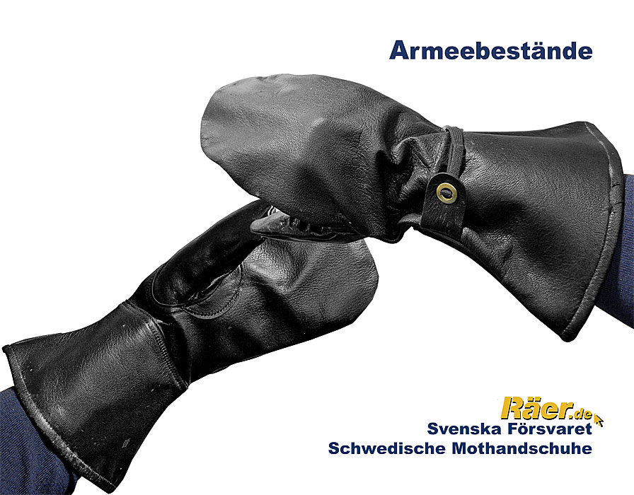 Schwedische Leder Motorradhandschuhe    B