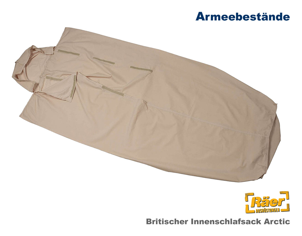 Britischer Innenschlafsack B´wolle Arctic, kh. A/B