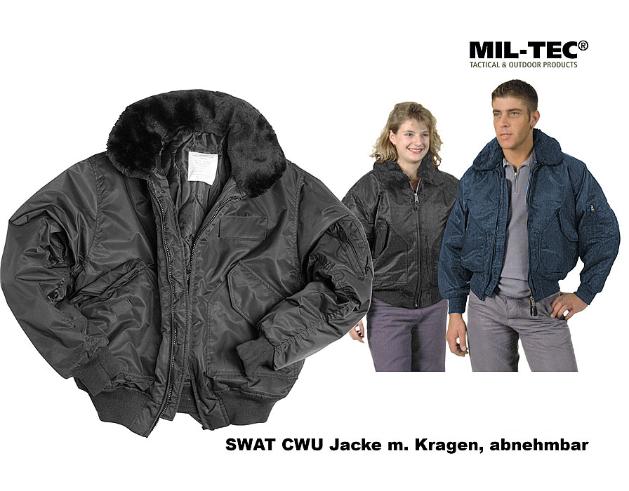 Artikelbild 1 des Artikel: US Fliegerjacke CWU m. Pelzkragen, SWAT    A US Fliegerjacke CWU m. Pelzkragen, SWAT    A