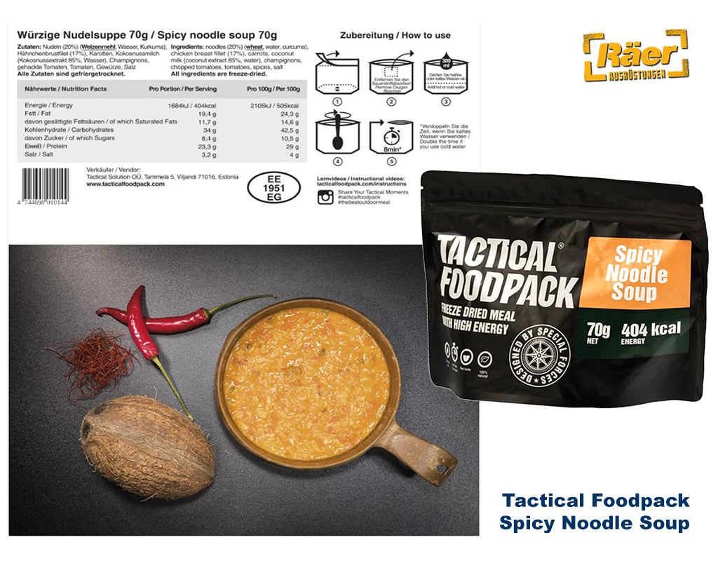 Tactical Foodpack Spicy Noodle Soup    A