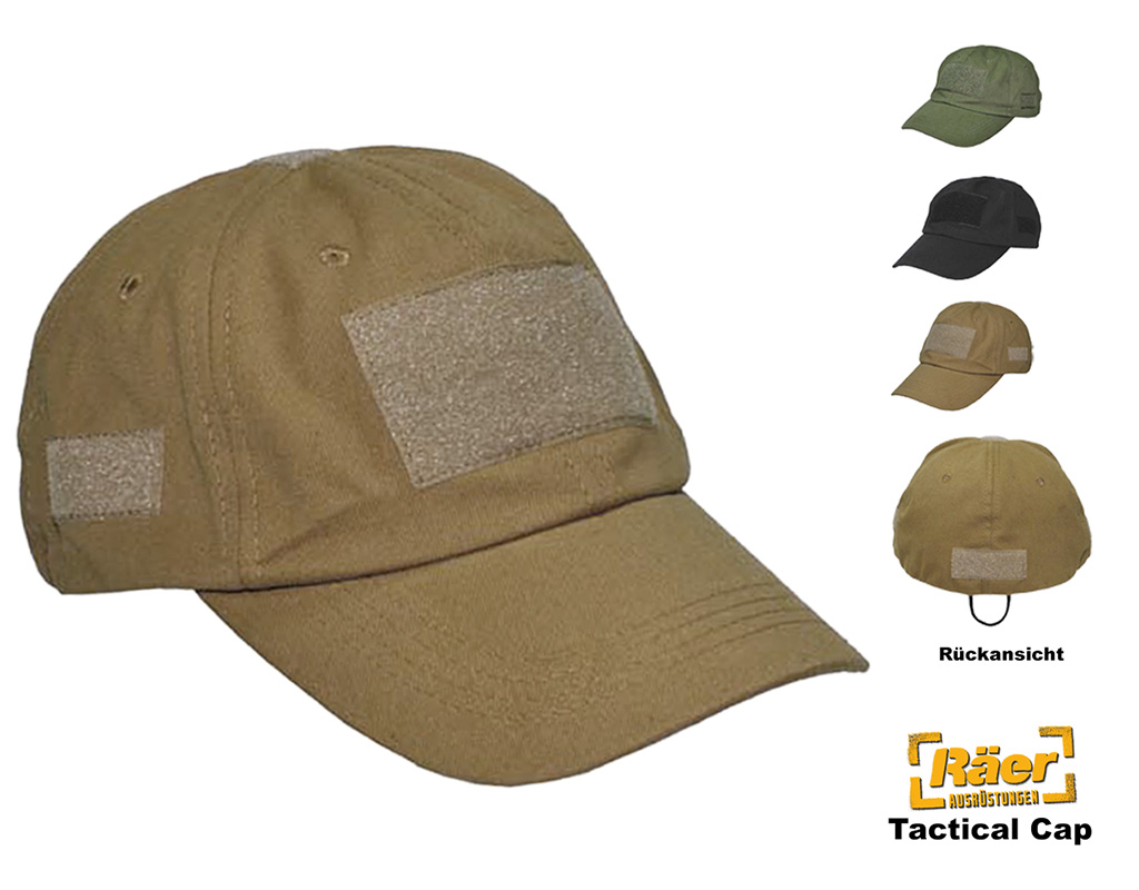 Tactical Einsatzcap mit Klett, Baseballcap    A