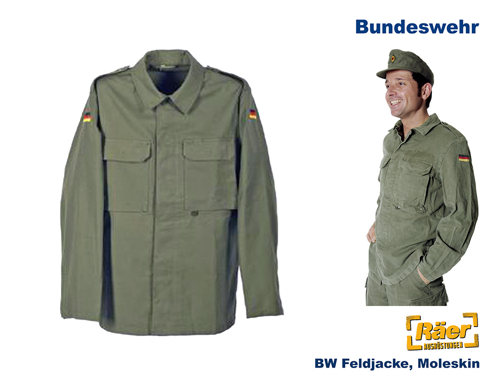 BW Feldjacke, Moleskinjacke, untailliert    A/B