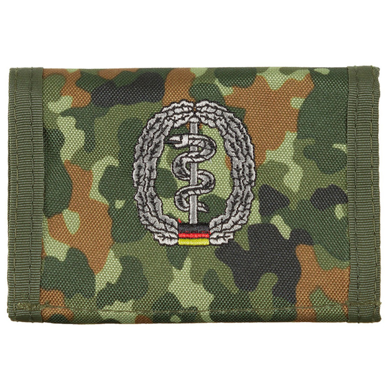 Geldbörse m. Barettabzeichen - BW-flecktarn    A