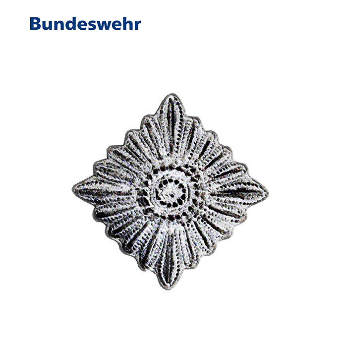 BW Dienstgrad "Stern", Messing, versilbert blank A