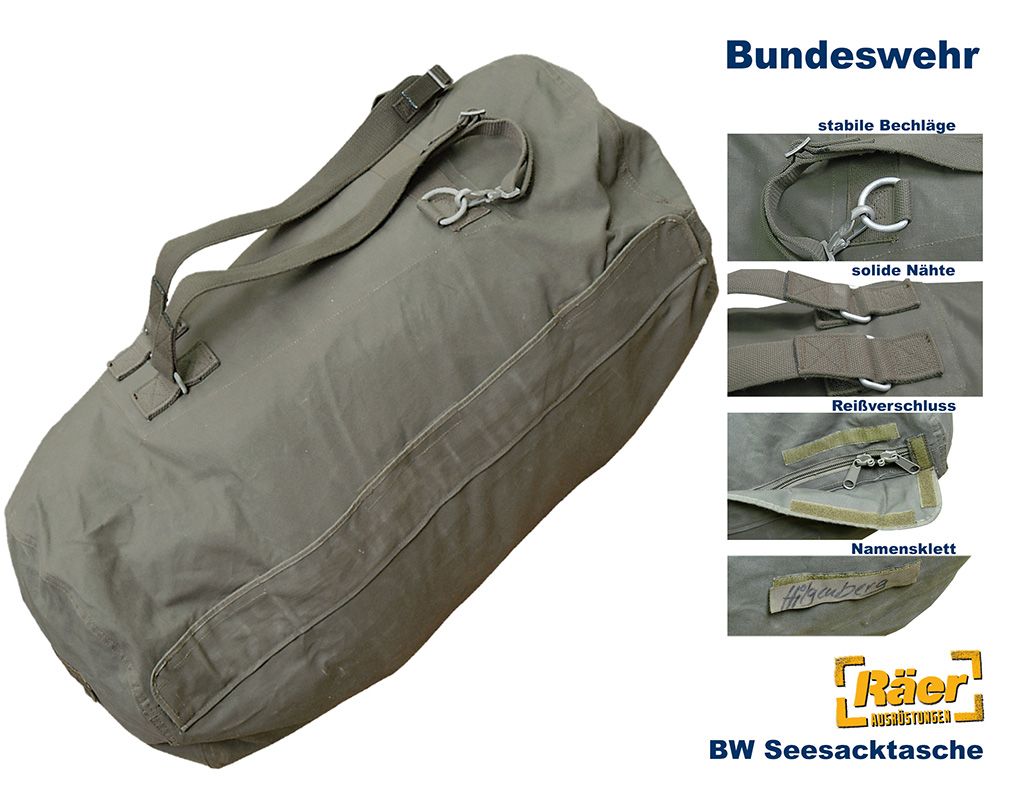 BW Seesacktasche m. RV, 42 x 80 cm    B