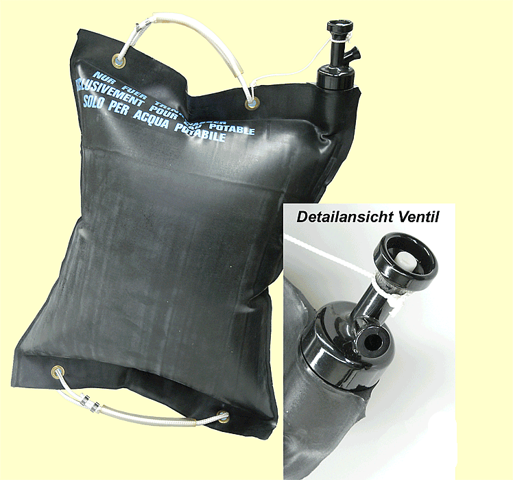 Schweizer Wassersack 20l, Gummi A/B