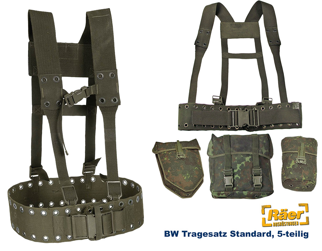 BW Tragesatz 5-teilig, Feldflaschent., Mehrzweck B
