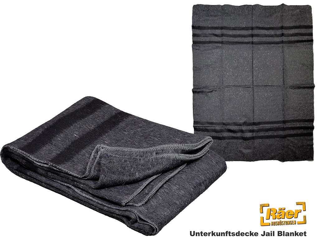 Unterkunftsdecke 200 x150 cm, Jail Blanket 36%W A