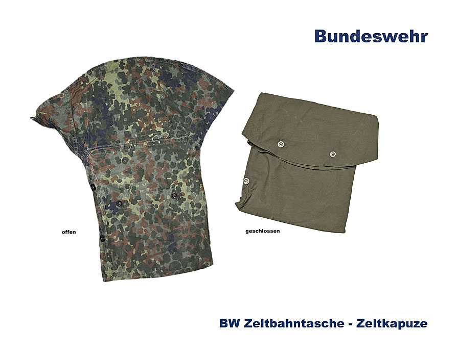 BW Zeltbahntasche - Zeltkapuze    B