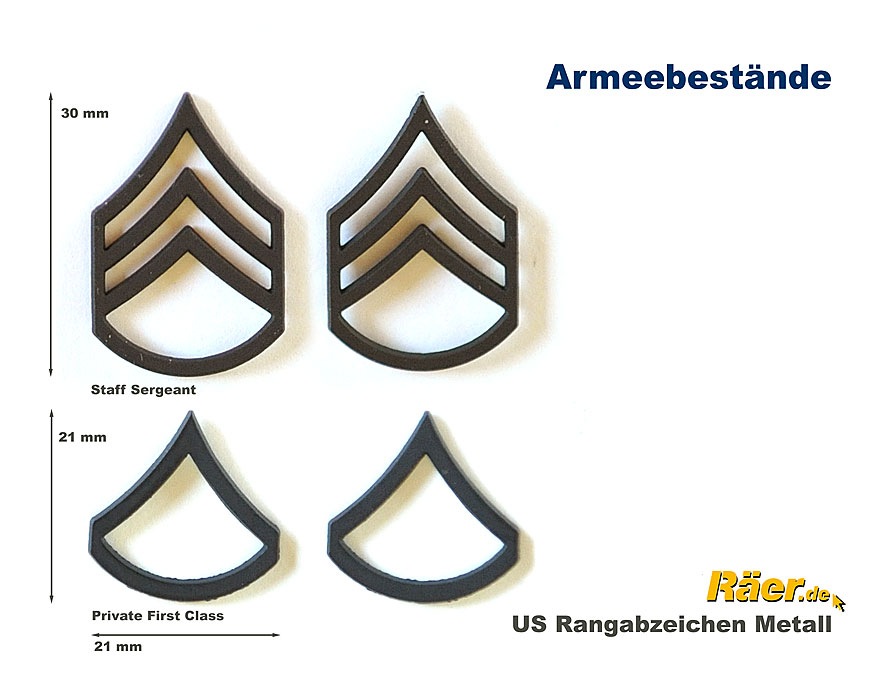 US Rangabzeichen Metall      A