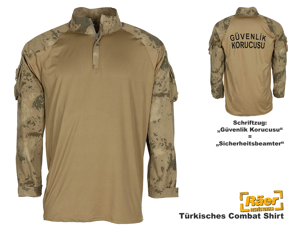Türkisches Combat Shirt "Sicherheitsbeamter"   A/B