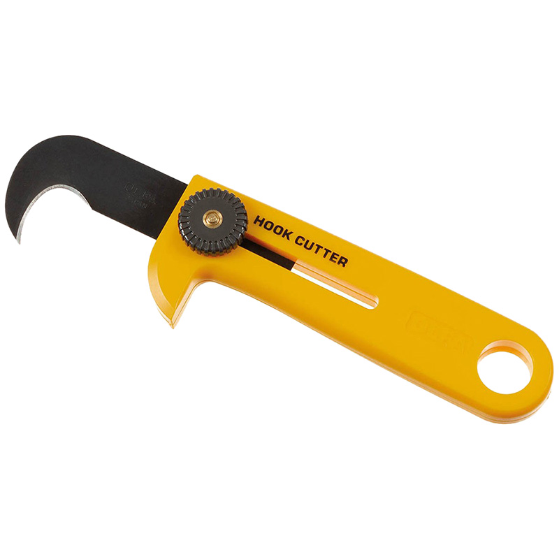 Französisches Haken Cuttermesser Olfa, gelb    A