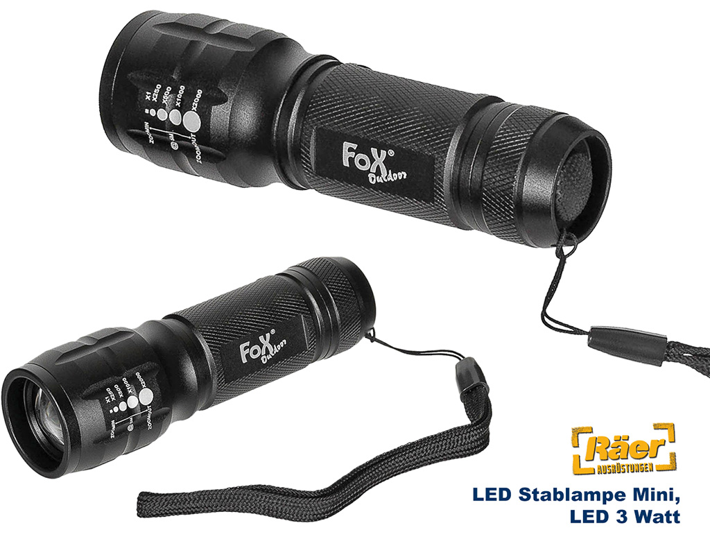 LED Stablampe Mini LED, 3 Watt    A